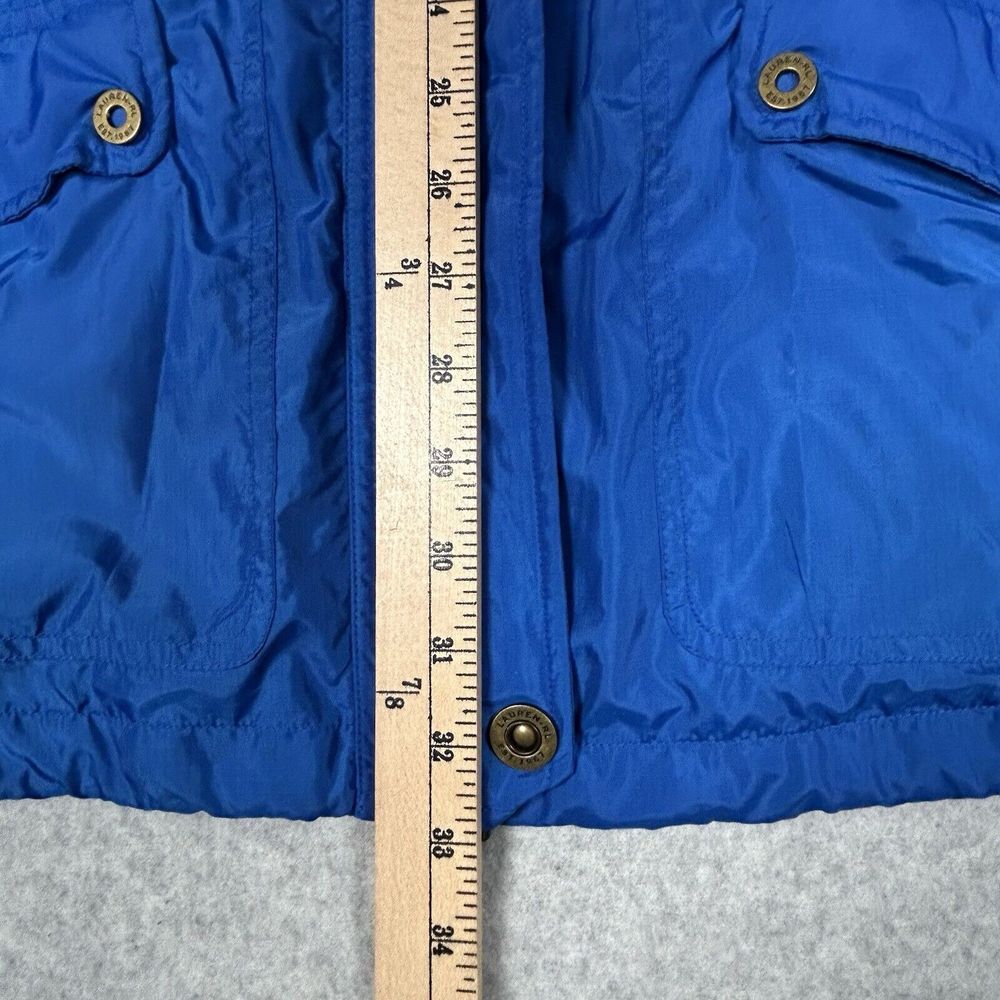 Ralph Lauren Naval Supply Company Womens M Rain Jacket Blue Lightweight Zip Snap - Picture 12 of 12